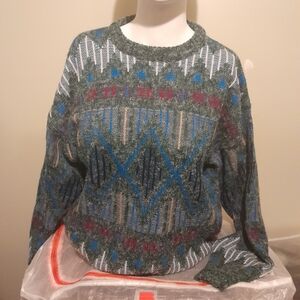 Santana Elegant Patterned Crew Neck Sweater